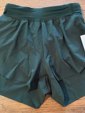 lululemon athletica Fast and Free High-Rise Split Short 3" in Deep Forest Green